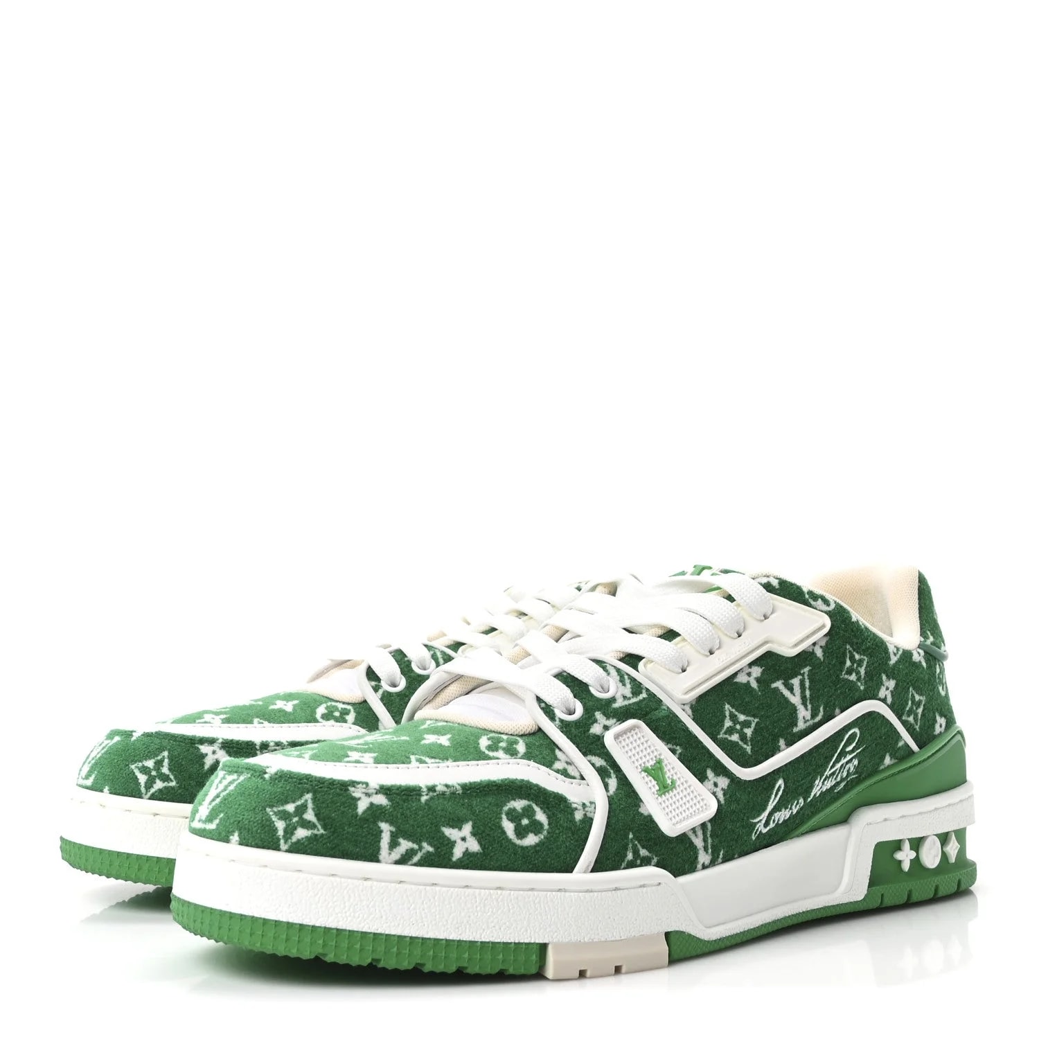 Iridescent Grained Embossed Luxembourg Low Top Sneakers 4