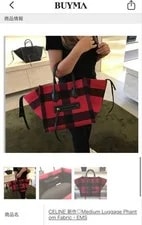 Celine M Dium Luggage Phantom Fabric Limited Edition Vhtf Col 4