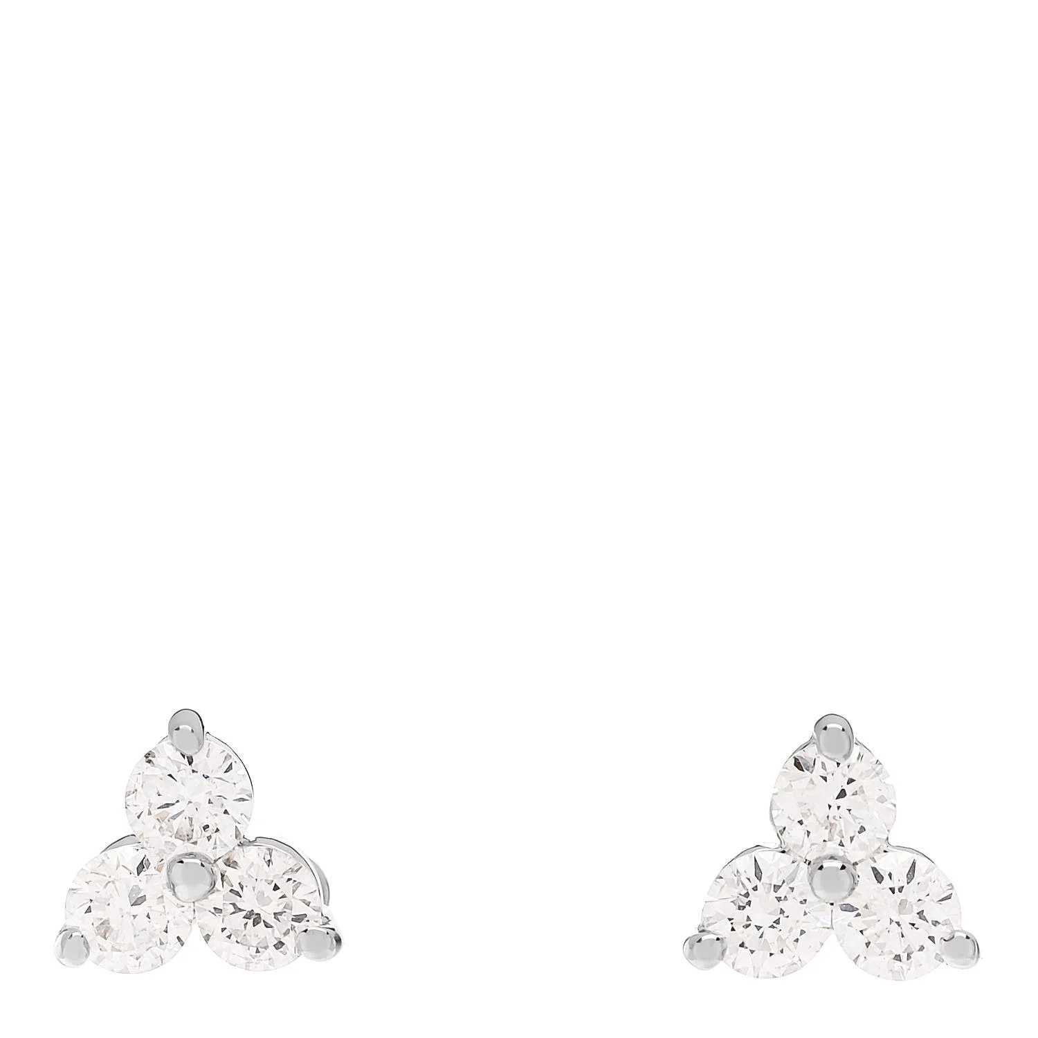 Roberto Coin — 18K White Gold Small Three Cluster — Jewelry — resale