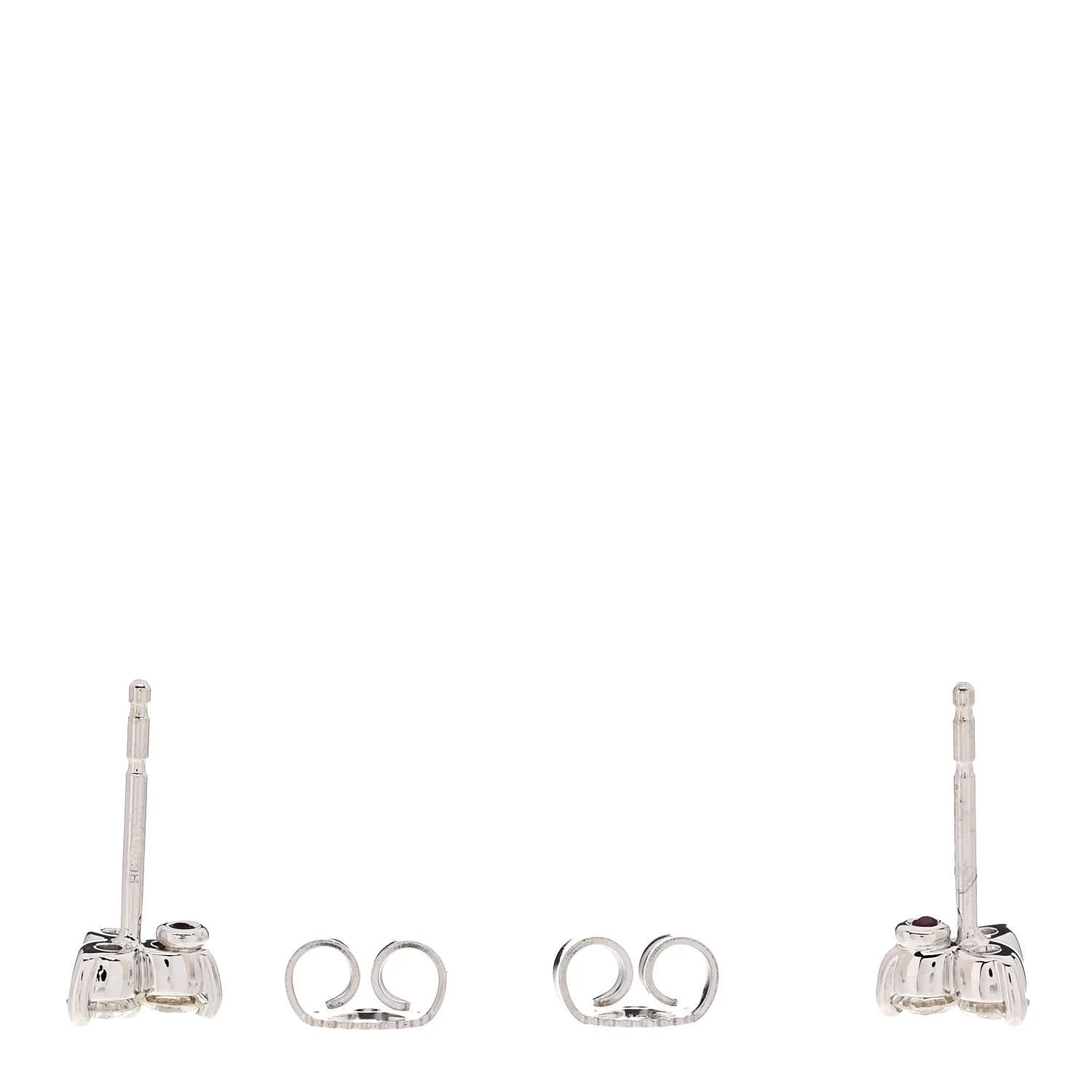 18K White Gold Small Three Cluster 3