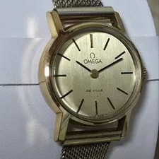 Omega de Ville Manual Gold Metal Strap Authentic Serviced 2