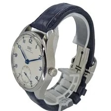 IWC Portugieser IW358304 Stainless Steel Silver Leather Diamond 40.0mm #KNW1036 2