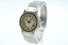 Cartier Santos Octagon 187903 White Dial 1992 With Box and Papers 2