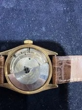 Rolex Chronometer 18K Yellow Gold 6085 Waffle Dial Runs Fine 4