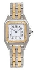 Cartier Panthere Small 2 Row 18k Yellow Gold/Steel 23mm 2