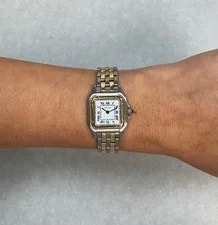 Cartier Panthere Small 2 Row 18k Yellow Gold/Steel 23mm 4