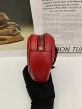 Gucci GG Marmont Chevron Oval Zip Belt Auth 3