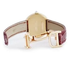 Cartier LM 81162091 Diamond 32mm Beige Dial Quartz 2091 #HDW216 3