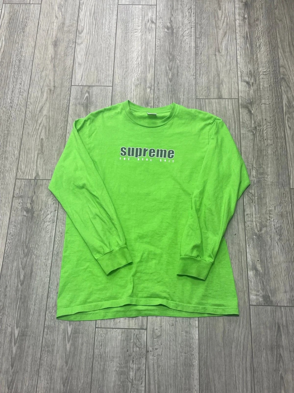 Supreme — M-Supreme the Real Shit LS Tee — streetwear — resale