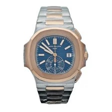 Patek Philippe — Patek Philippe 5980/1AR Nautilus Chrono 18k Rose Gold/Steel Blue Dial Auto — Watch — resale