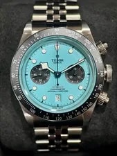 Tudor — Tudor Black Bay Chrono 79360N 41mm Turquoise "Flamingo Blue" Auto Full Set — Watch — resale