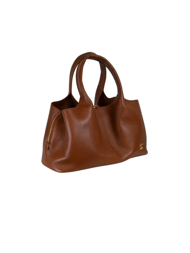 Coccinelle Pebbled Top Handle — Bovine 2