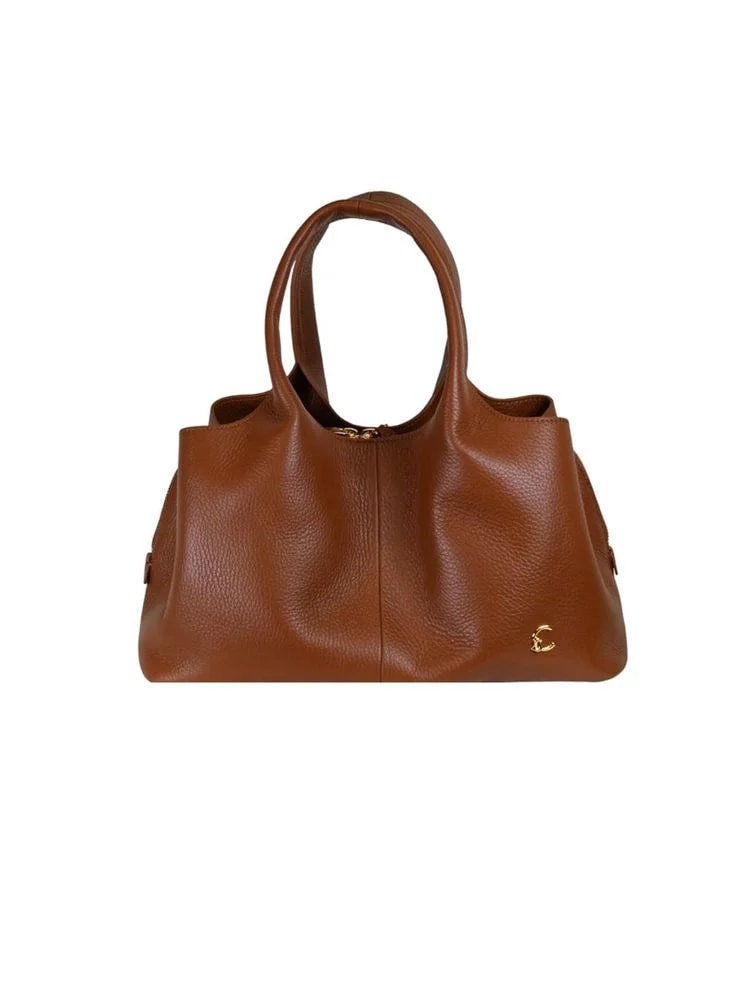 Coccinelle Pebbled Top Handle — Bovine 3