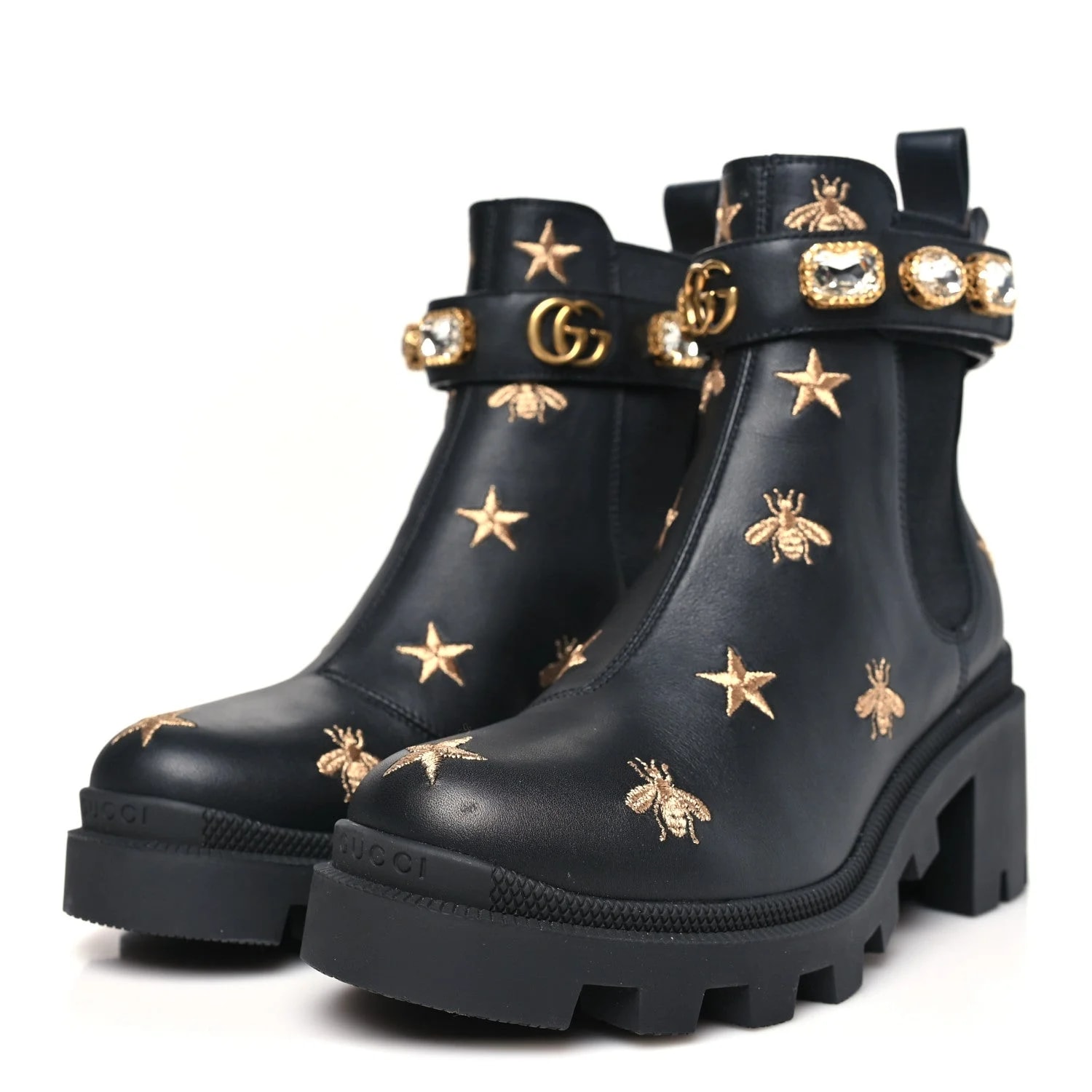 Bee Star Embroidered Belt Ankle 36.5 4
