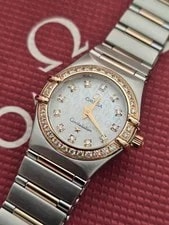 Omega Constellation 18kt Red Gold & Steel Diamond Bezel 4