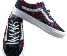 Vans Lx Old Skool 36 Skate Shoes Geo Check Size 10 NEW 4