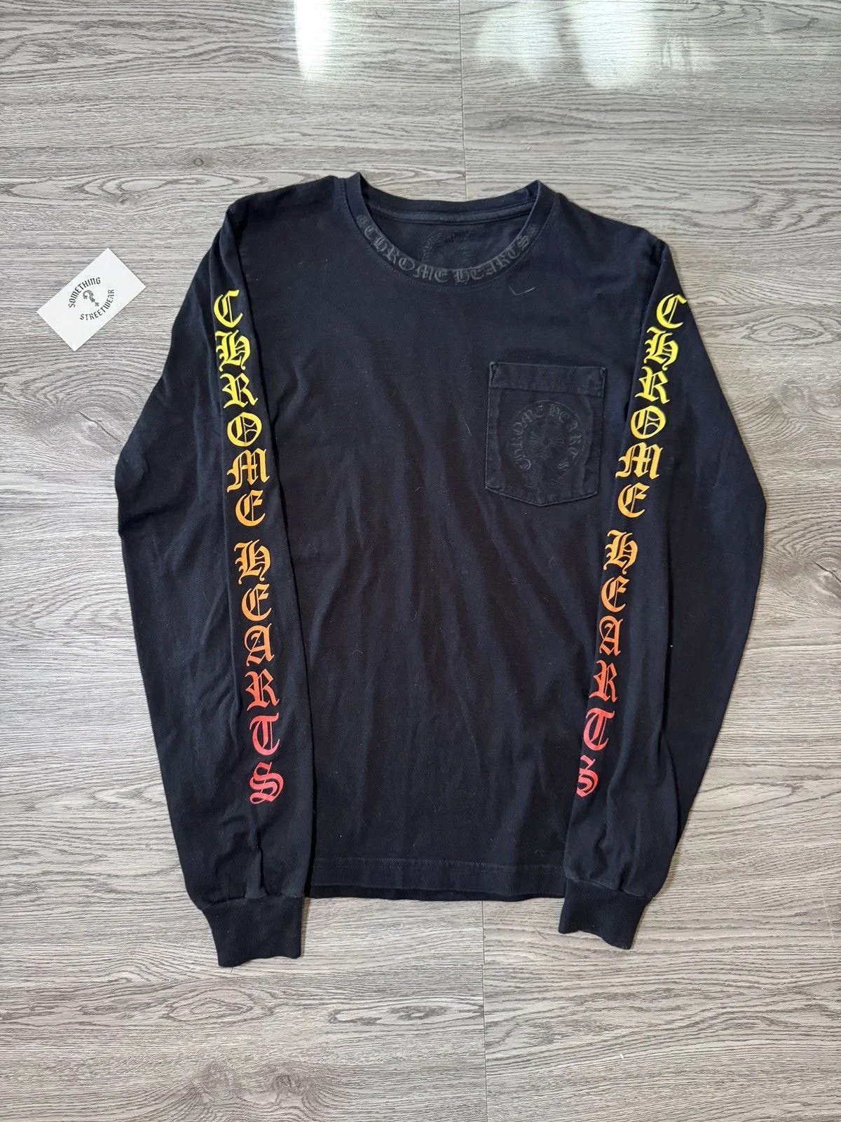 Chrome Hearts — Hearts Script Horseshoe Long Sleeve Tee — streetwear — resale