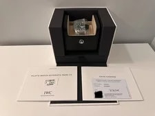 IWC Pilot's Mark XX Automatic, Green Dial, Leather Strap W/ Box & Papers 3