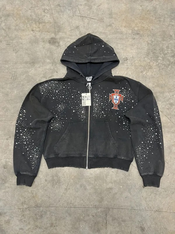Vale Forever Valley Dreams Black Cluster Pluto Zip Up Hoodie 4