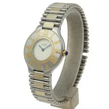 Cartier Must21 Watches IvoryDial Stainless Steel Quartz Analog Display 2