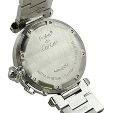 Cartier Pasha C Big Date W31047M7 35mm Stainless Steel Navy Dial OKW3410 2