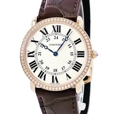 Cartier — Cartier Ronde WR000651 Diamond 36mm Silver Dial Mechanical (Manual) #HDW265 — Watch — resale