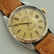 Rolex Oyster Datejust Ref 16013 1970s 36mm 18k SS Automatic Swiss RA558B 3