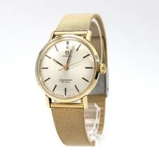 [N ]omega Seamaster de Ville Gold Manual-Winding 34mm Japan Z185 4