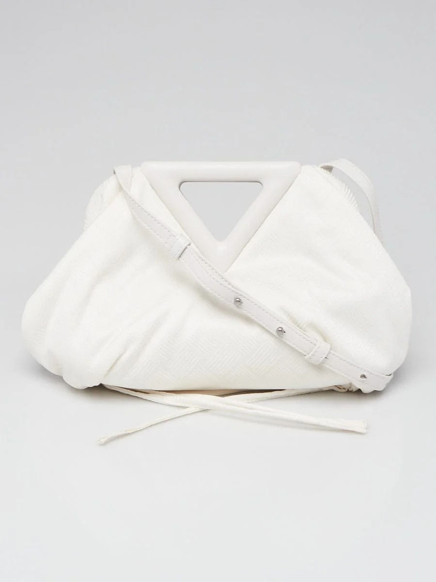 Bottega Veneta — Bottega Veneta Increcciato Fabric the Point Triangle — Handbag — deal