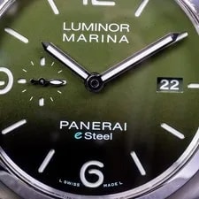 Panerai Luminor Marina Verde Green Dial eSteel 44mm Box & Papers - PAM01356 2