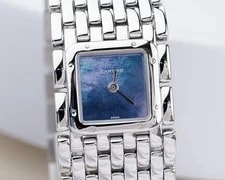 Cartier Panthere Blue Shell Dial SM Quartz Woman Working 4