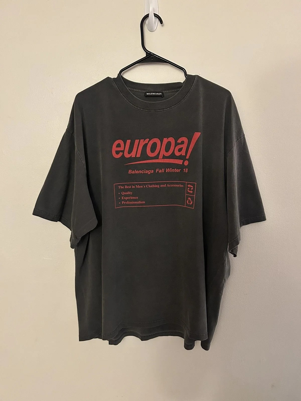 Balenciaga — Balenciaga Faded Europa Shirt — streetwear — resale