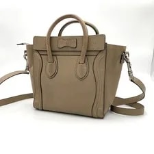 Popular Model Celine Luggage Shopper 2-way - Greige 2