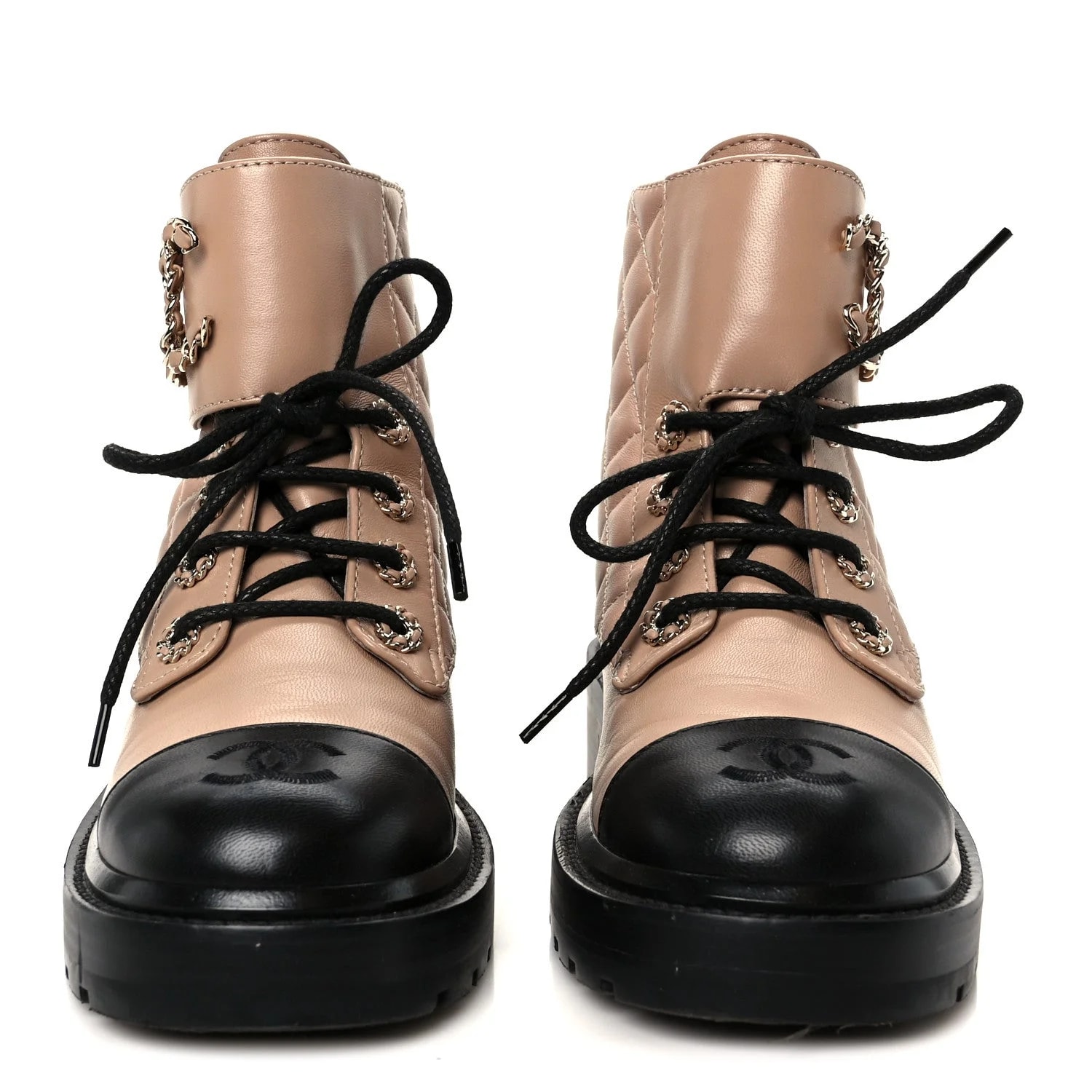 Shiny Lace Up Combat 36 3
