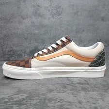 Vans Old Skool Mixed Utility Checkerboard Casual Shoes 8.5 10 Nby 2