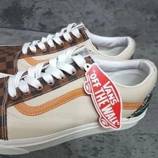 Vans Old Skool Mixed Utility Checkerboard Casual Shoes 8.5 10 Nby 4