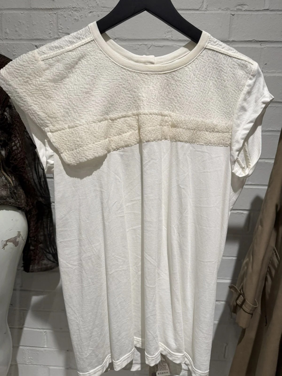 Rick Owens — Rick Owens Dirt Layered Asymmetrical Scaffolding Tee — streetwear — resale