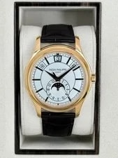 Patek Philippe — 2019 Patek Philippe Annual Calendar 40mm 5205R Rose Gold White Dial — Watch — resale