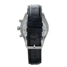 IWC Pilot Chronograph 42 Mm Steel Black Dial Leather Automatic 4
