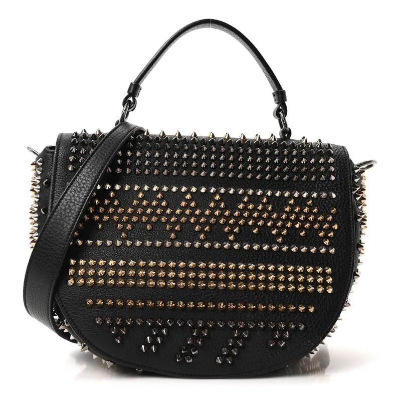 Christian Louboutin — Mix Chevron Spikes Panettone Messenger — Handbag — resale