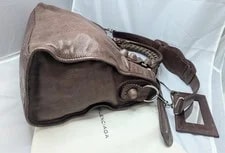 Balenciaga Giant City Brogue Hand/ Noix Mirror Excellent UC 3