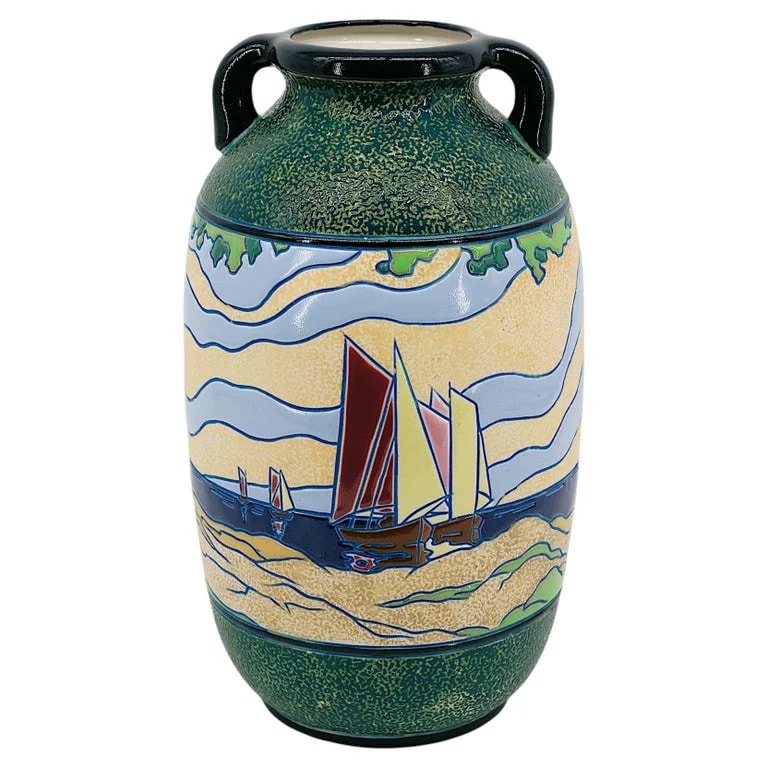 Amphora — Art Deco Amphora Stoneware Vase, Czech Republic, 1920s, 35cm — decorative_object — resale