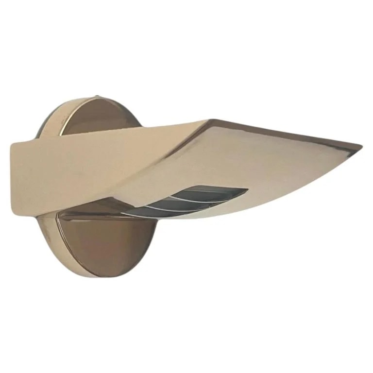 Estiluz Lighting, Estiluz, Leonardo Marelli — Postmodern Gold Metal Wall By Estiluz, Barcelona, 1980s — lighting — resale