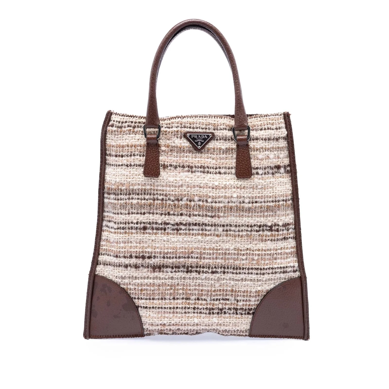Prada — Vitello Trimmed Flat — Handbag — resale