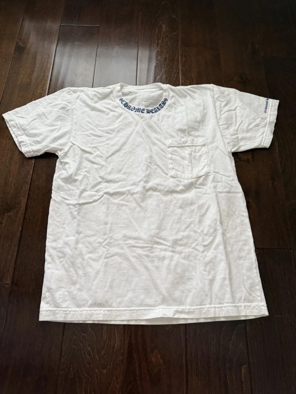 Chrome Hearts — Hearts Neck Logo Tee Shirt — streetwear — resale