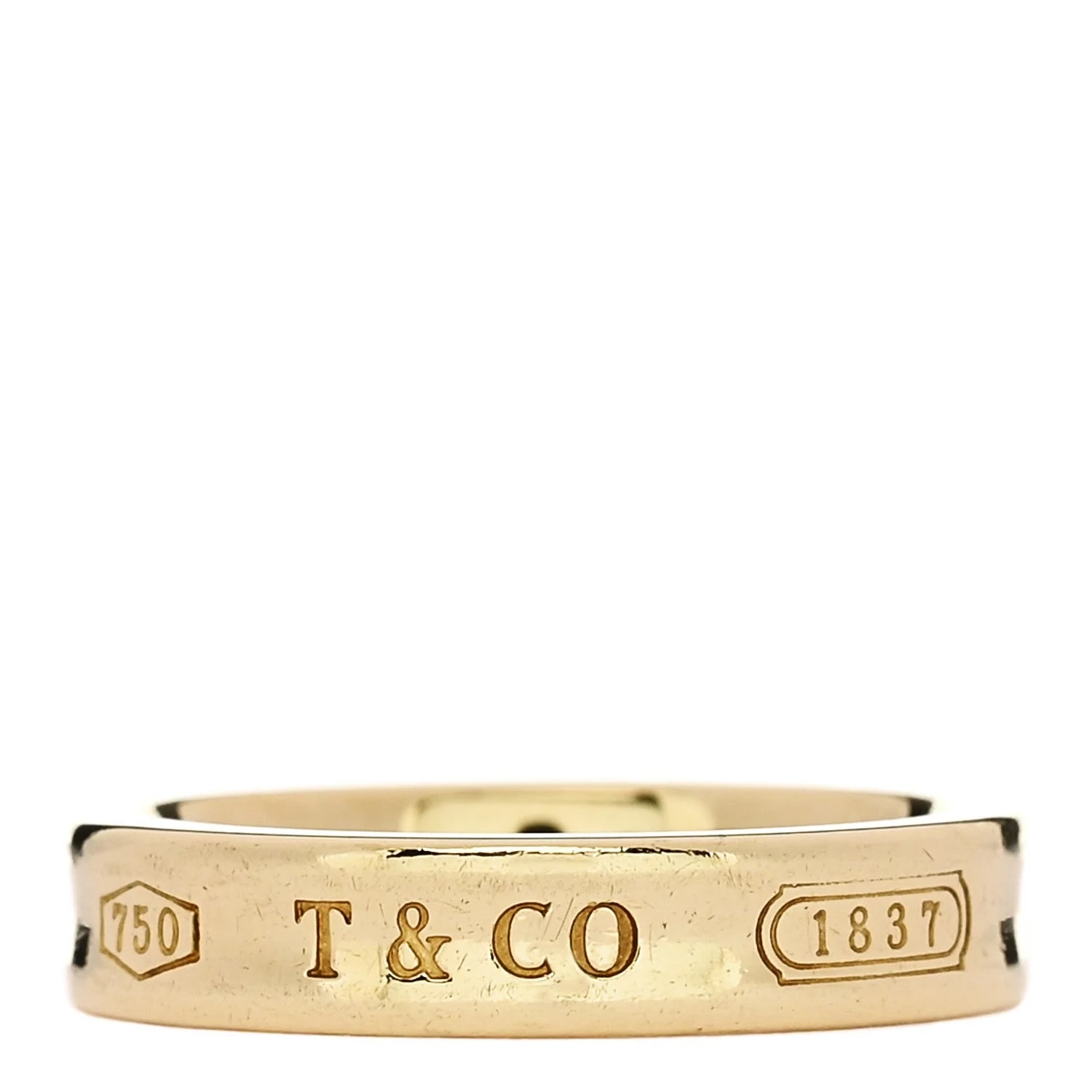 Tiffany & Co. — 18K Yellow Gold Narrow 1837 49 4.75 — Jewelry — resale