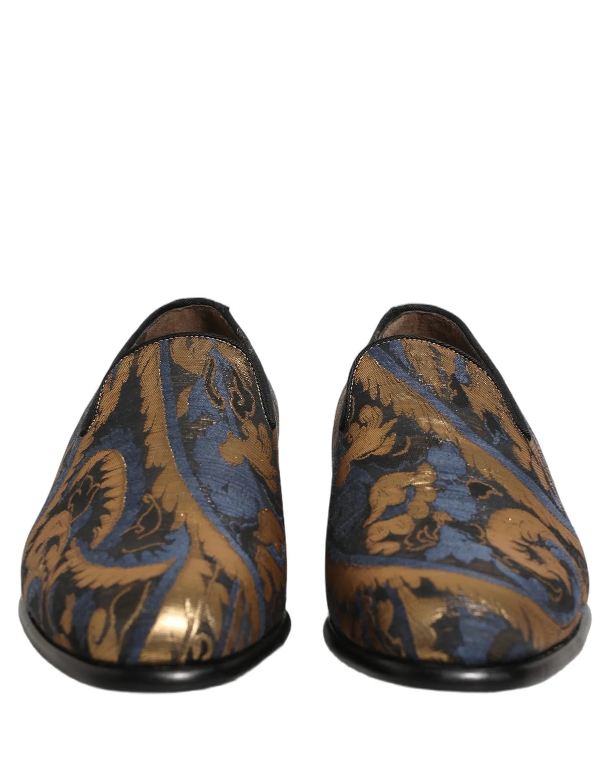 Dolce & Gabbana Brocade Slip on Dress Loafers Shoes 2