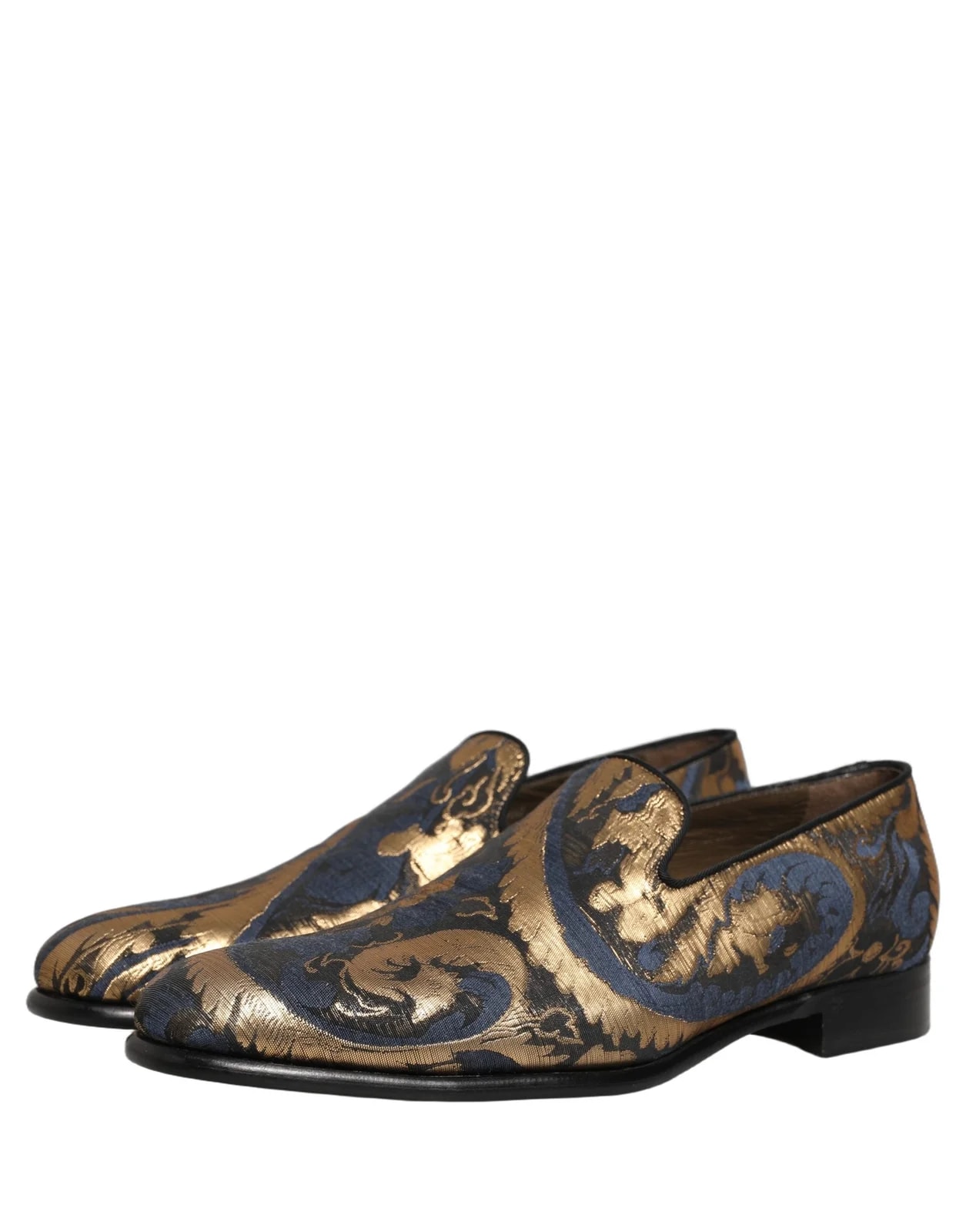 Dolce & Gabbana Brocade Slip on Dress Loafers Shoes 4