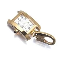 Cartier Pendant Top Sapphire Tank Charm K18YG Glass 185498 From Japan 2