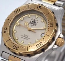 TAG Heuer — 【EXC+5】Tag Heuer 3000 Professional 934.213 Gold 32mm Japan — Watch — resale